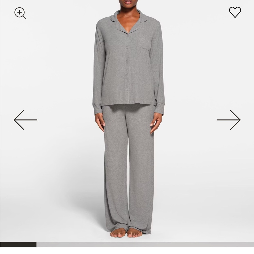 SKIMS Gray Pajama Set
